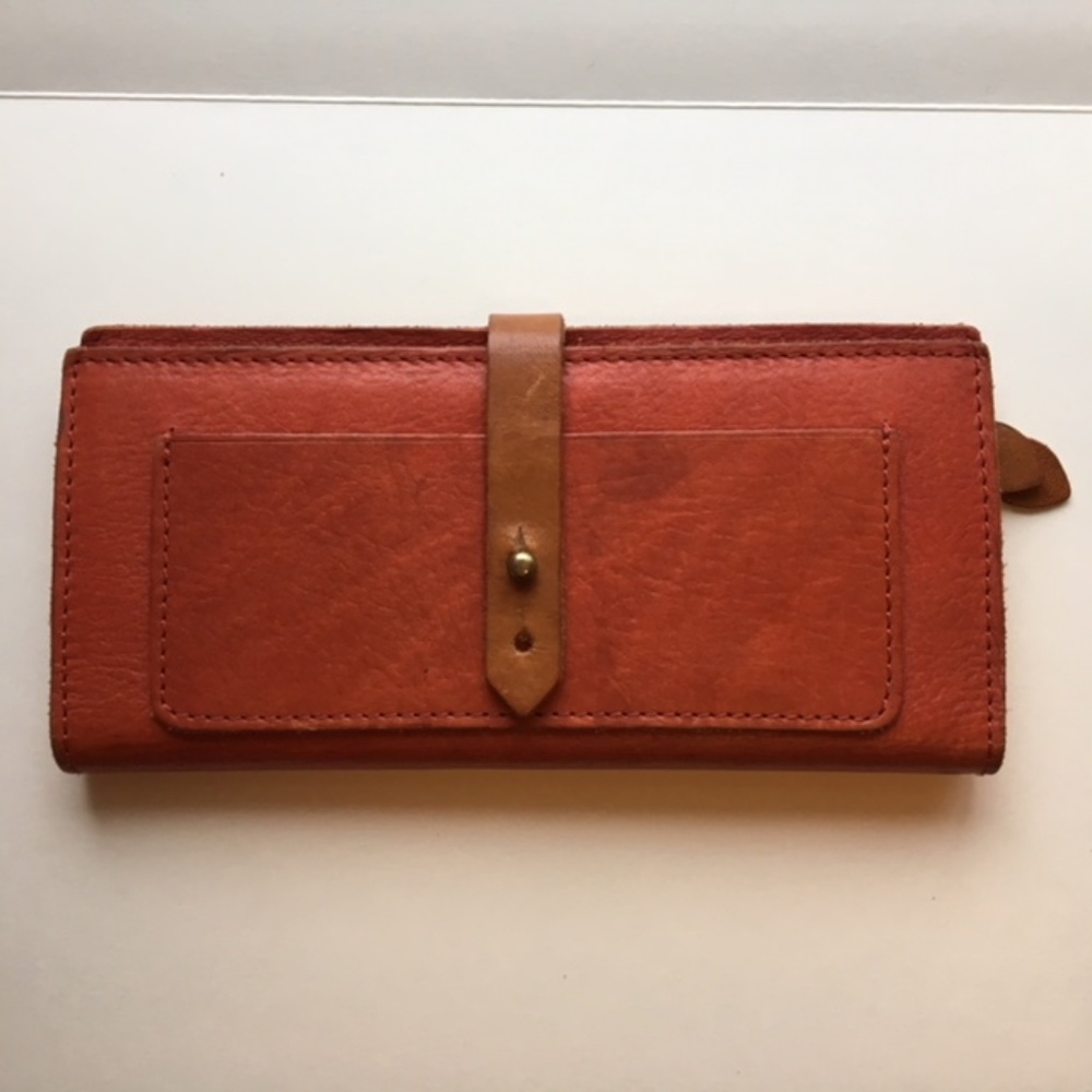 Madewell Leather Checkbook Wallet